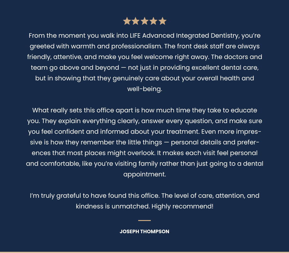 Another Satisfied Dental Patient Review